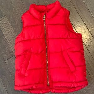 Unisex Old Navy 3T Red Puffer Vest